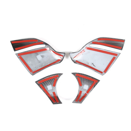 ABS Carbon Fiber rearview mirror base cover trim decor For Corvette C8 2020-2026 12