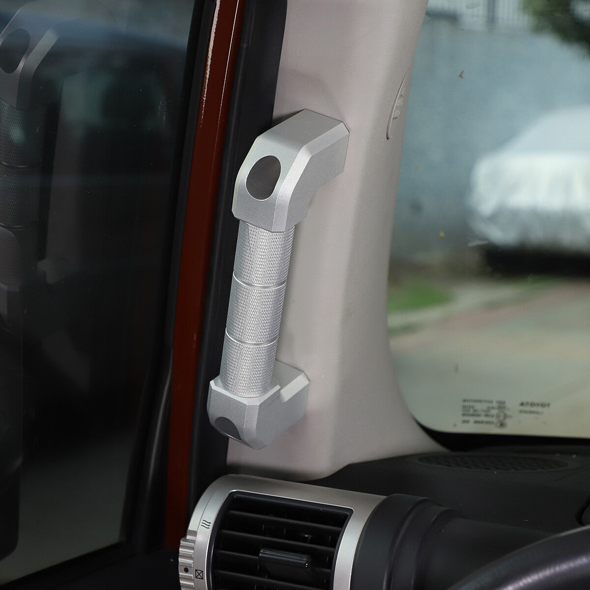 For Toyota FJ Cruiser 2007-21 A-Pillar Grab Handle Replacement Aluminium Silver 8