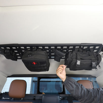 Aluminum Alloy Rear Roof Hanging Bag Rack Molle Panel For Ford Maverick 2022+ 24