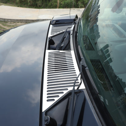 For Hummer H2 03-09 Hood Bonnet Air vent Outlet Panel Steel Cover Trim Chrome 7