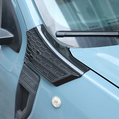 Piano Black ABS Side Fender Upper Panel Trim Cover For Ford Maverick 2022+ 14