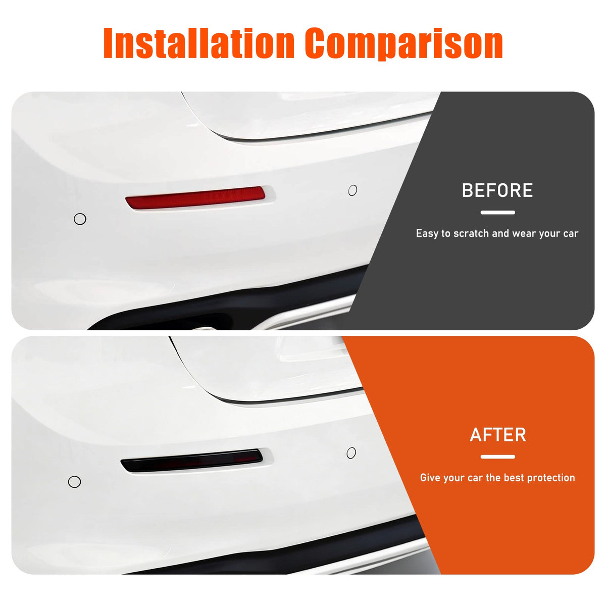 Smoked Black Rear Fog Tail Light Lamp Cover Trim For Maserati Ghibli 18-23 US 8