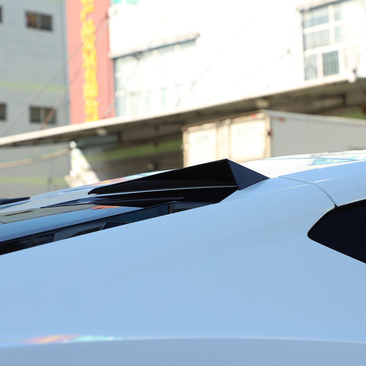 Glossy Black anti-wind buffeting deflector Trim For Corvette C8 Coupe 2026 US 11
