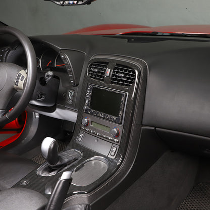 Forged Real Carbon Fiber Full Interior Set Decor Cover Trim Kit for Corvette C6 127