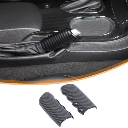 ABS Carbon Fiber Car Parking Lever Handbrake Case Cover For Corvette C6 2005-13 13