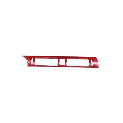 Red Real Carbon Fiber Interior Center Console Trim Set Kit For Subaru BRZ 22+ 141