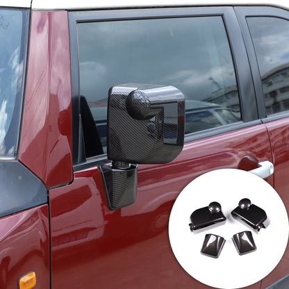 Carbon Exterior Rearview mirror base cover trim For Toyota FJ Cruiser 2007-2021 5