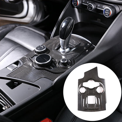 For Alfa Romeo Giulia Stelvio 2017-19 Central Control Gear Panel Cover 1
