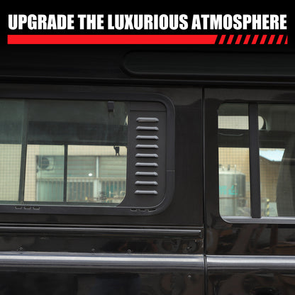 Rear Window Glass Louver Air Vent Panel Trim For LR Defender 110 L316 04-18 11