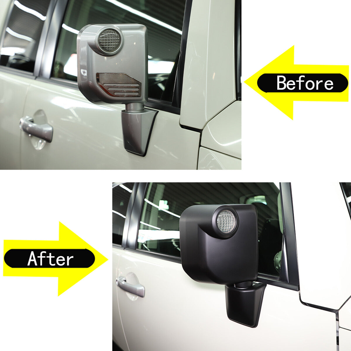 13pcs Matte Black Exterior Decor Cover Trim Kit For Toyota FJ Cruiser 2007-2022 7