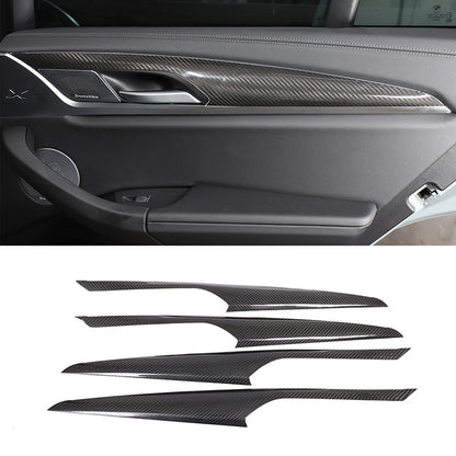 Real Dry Carbon Fiber Interior Door Panel Trim For BMW X3 G01 X4 G02 2018-21 US 1