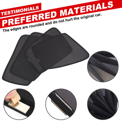Front Rear Window Sun Shade Cover Mesh Shield For Mitsubishi L200 Triton 2015-23 22