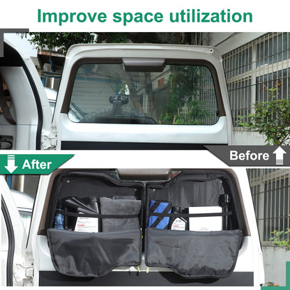 Rear Trunk Door Window Storage Bag Tray Box For Toyota Prado LC90 1996-2002 US 21