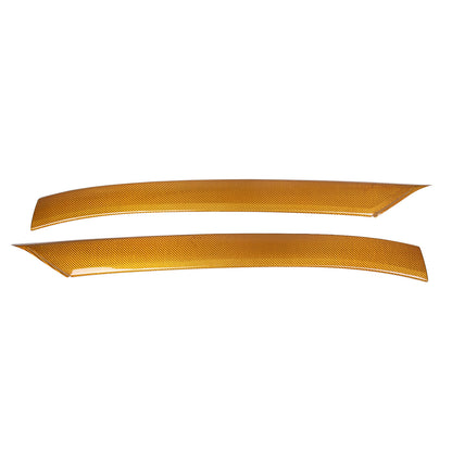 Yellow Carbon Fiber Front Window A Pillar Layover Trim For C8 Corvette 20-26 3