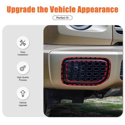 Silver ABS Front Bumper Side Air Intake Trim For Benz G-Class W463 G550 G63 25+ 20