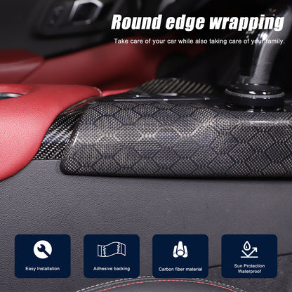 Real Carbon Fiber Console Gear Shift Frame Side Cover For Toyota Supra A90 19-25 18