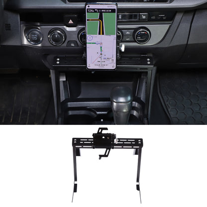 Central Console Multi-functional Cell Phone Holder Bracket For Tacoma 2016-23 1