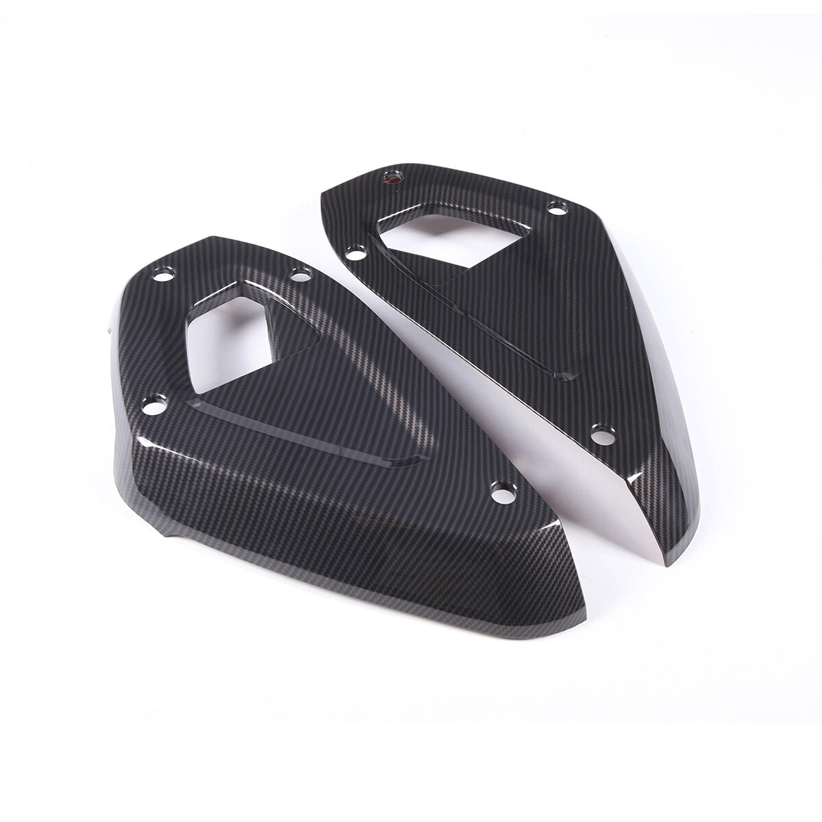 Carbon Fiber Style Dashboard Side Panel Cover Trim For Land Rover Defender 20-23 10