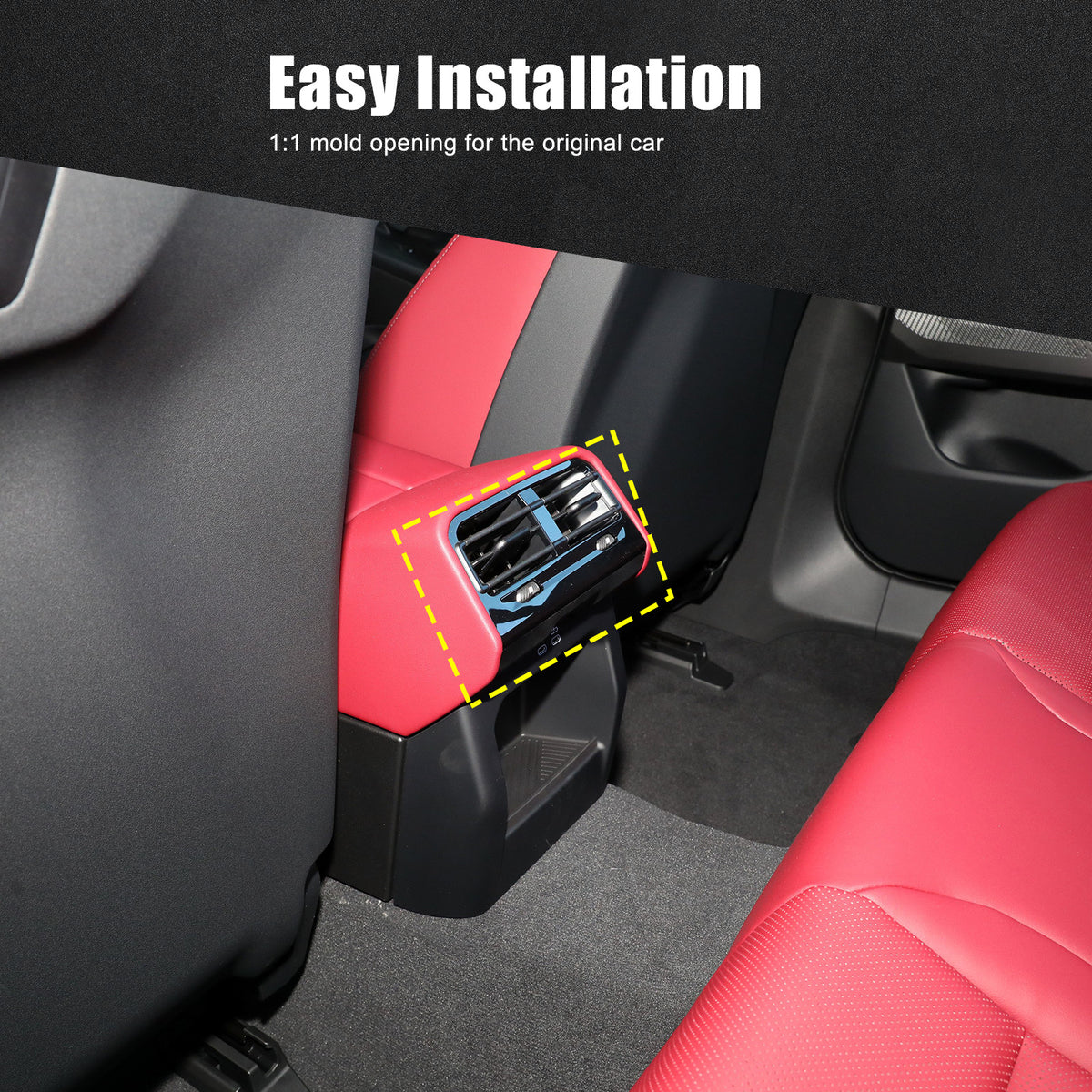 Real Carbon Fiber Interior Rear Air Vent Cover Trim For BMW 5 Series G60 i5 24+ 6