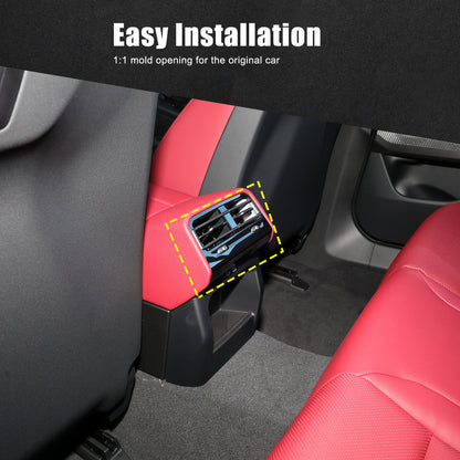 Real Carbon Fiber Interior Rear Air Vent Cover Trim For BMW 5 Series G60 i5 24+ 6