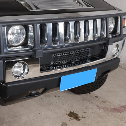3PCS Chrome Front Bumper Cover Trim Accessories Fit for Hummer H2 2003-2009 9