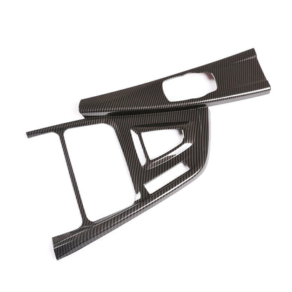 ABS Carbon Fiber Gear Shift Panel Cover Trim For BMW 3 Series F30 F34 2013-2019 5