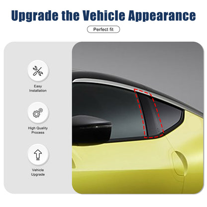 Real Carbon Fiber Car B-Pillar Trim Cover For Nissan Z RZ34 400Z 2023+ 4