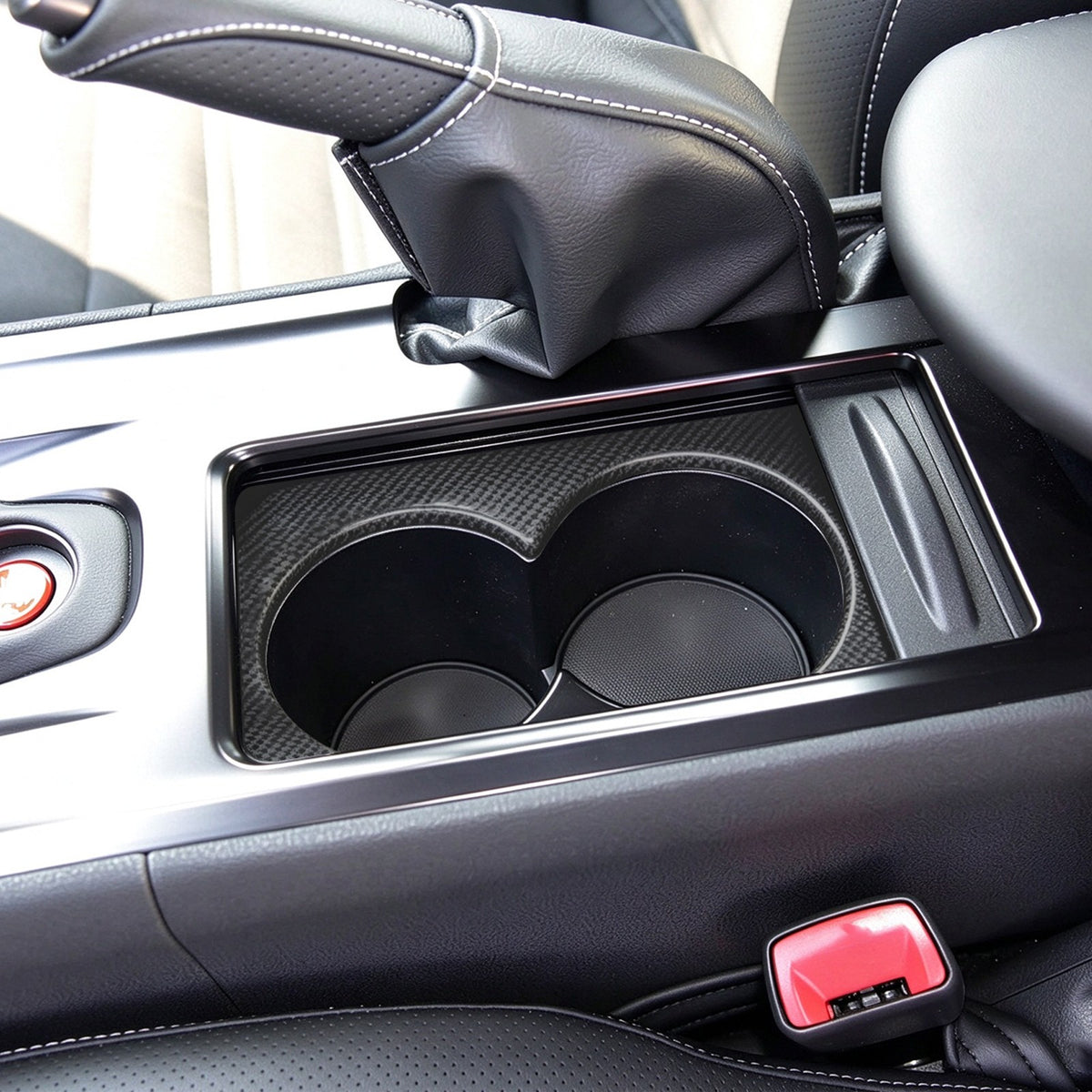 Matte Real Carbon Fiber Center Console Cup Trim For Nissan GTR R35 2008-2016 US 16