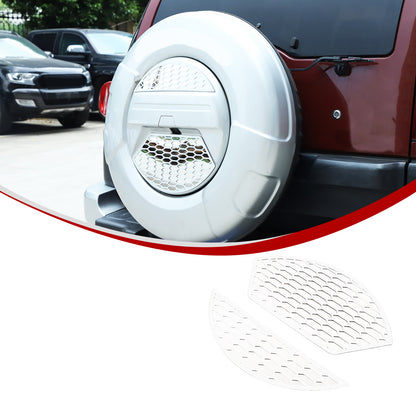Silver Alloy Spare Tire Trim Cover Patch For Toyota FJ Cruiser 2007-21 13