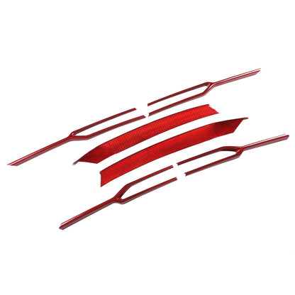 Red Real Carbon Fiber Front Grille Strip Trim For Lamborghini Urus 2018-2021 7
