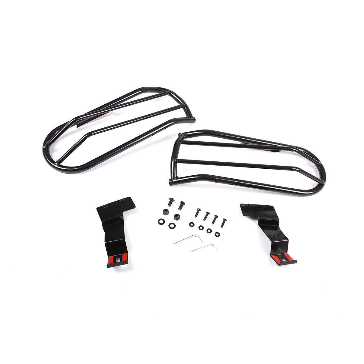 For Toyota FJ Cruiser07-21 Black Steel Front Fog Light Bumper Lamp Cover Trim US 4