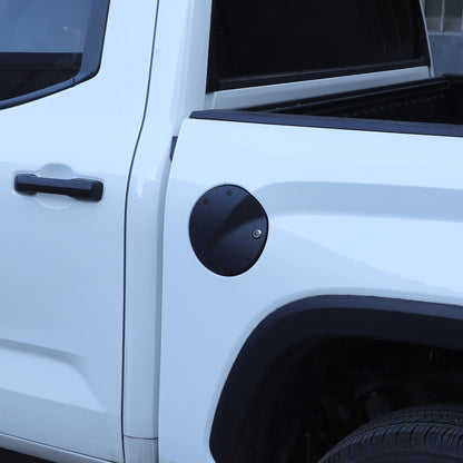 Black Door Fuel Tank Cover W/ Lock Gas Cap Tank Trim For Toyota Tundra 2022-2026 8