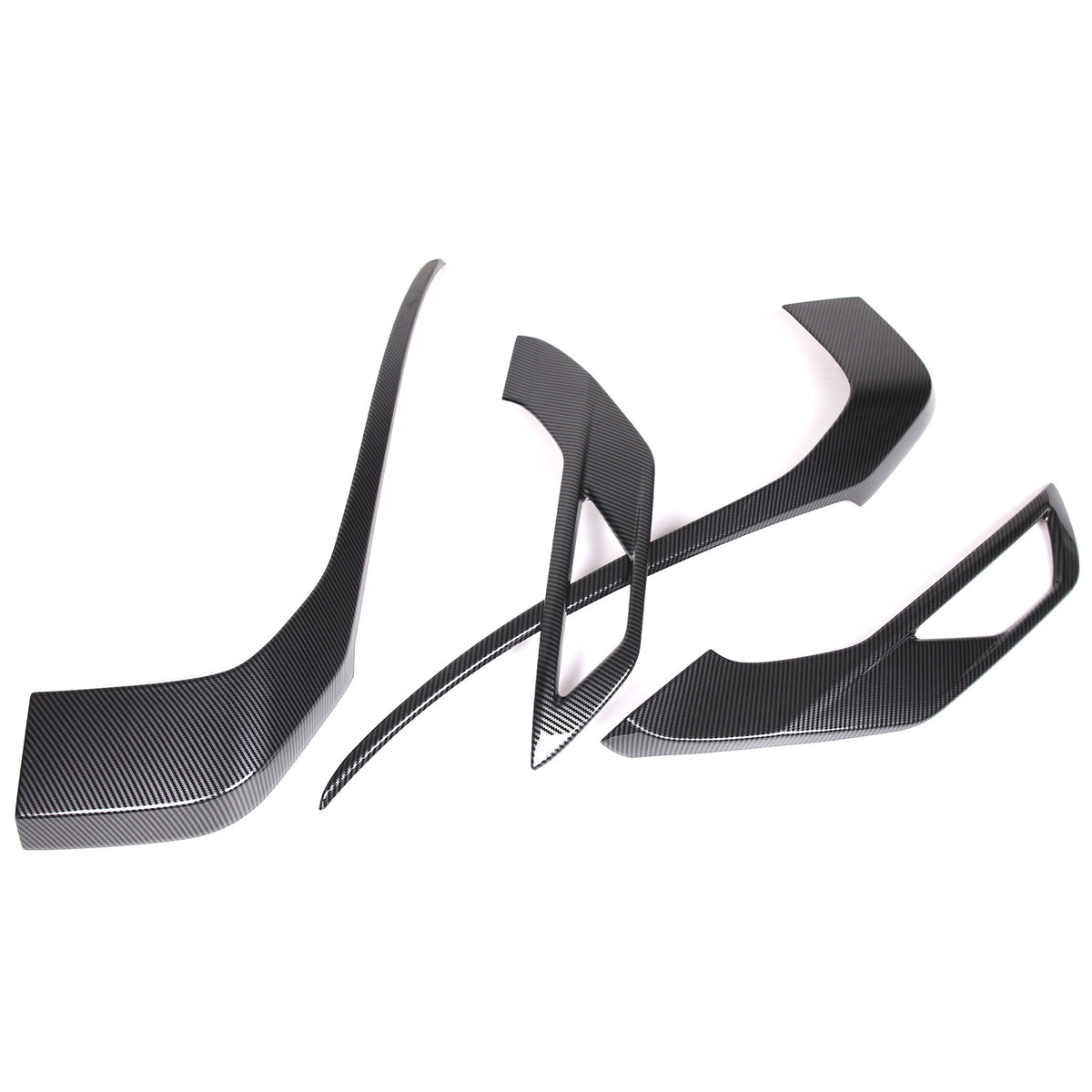 ABS Carbon Fiber Front Side Grille Molding Trim For Mitsubishi Outlander 22-23 8