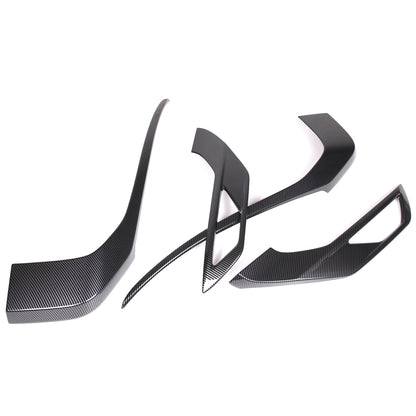 ABS Carbon Fiber Front Side Grille Molding Trim For Mitsubishi Outlander 22-23 8