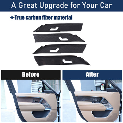 Honeycomb Carbon Fiber Interior Door Panel Trim For LR Range Rover Vogue L460 2