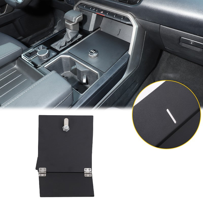 Aluminum Center Console Storage Slot Lock Box Tray For Toyota Tundra/Sequoia 22+ 24