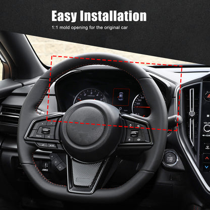 Real Carbon Fiber Center Instrument Panel Dash Trim For Subaru WRX VB 2022-2024 18