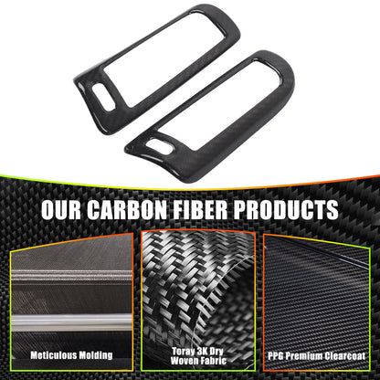 Real Carbon Fiber B-Pillar Air Outlet Trim Cover For Benz G-Class W463 2019+ 3