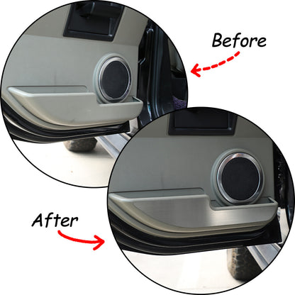 4PCS Silver Steel Inner Door Anti-Kick Panel Sticker Trim For Hummer H2 03-07 8