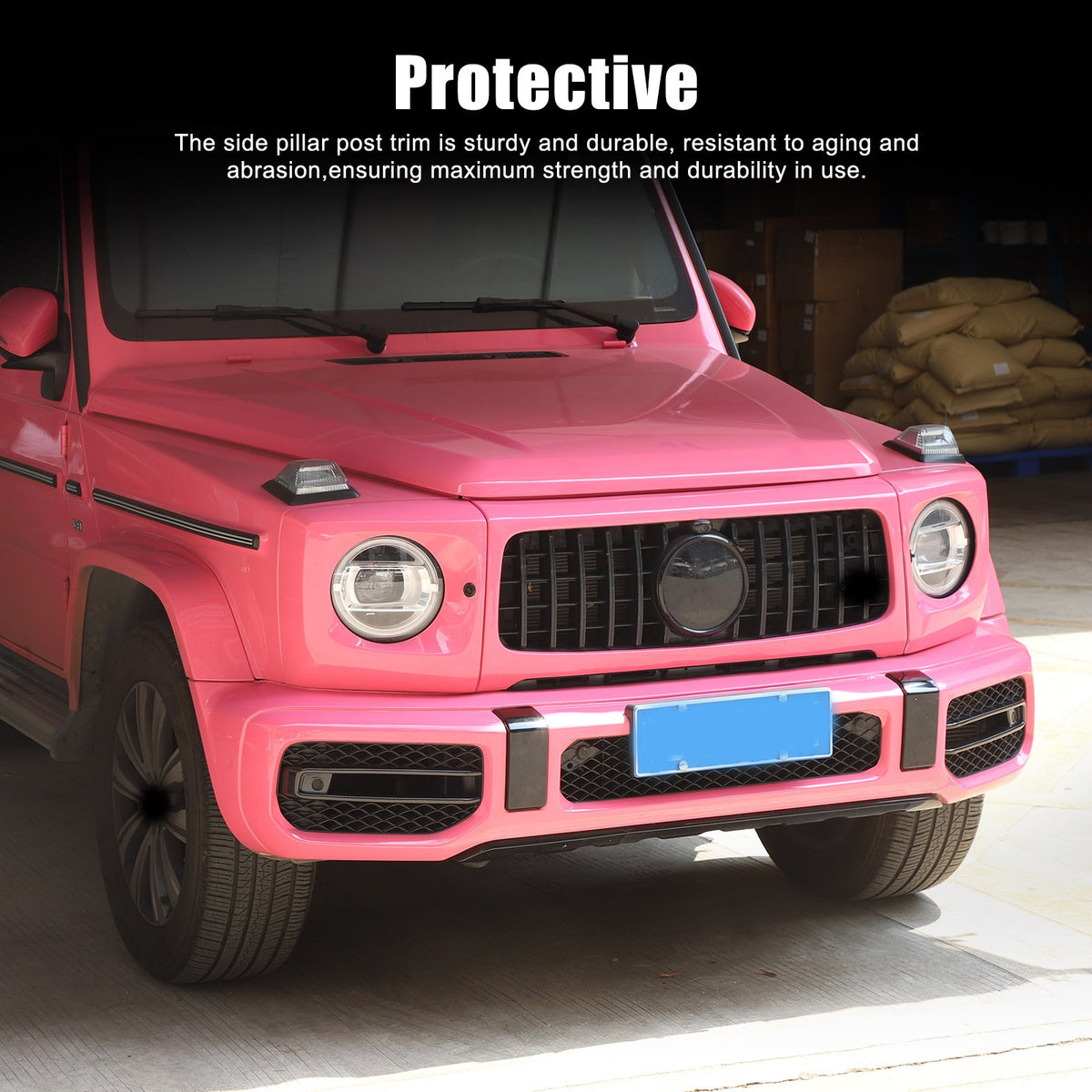 Real Carbon Fiber Front Fog Light Trim For Benz G-Class W463A W464 G63 AMG US 15