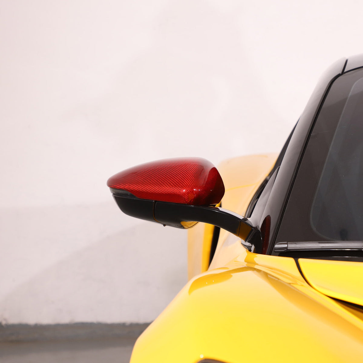 Red Real Carbon Fiber Interior Exterior Conosle Trim Cover For Lotus EMIRA 21-25 41