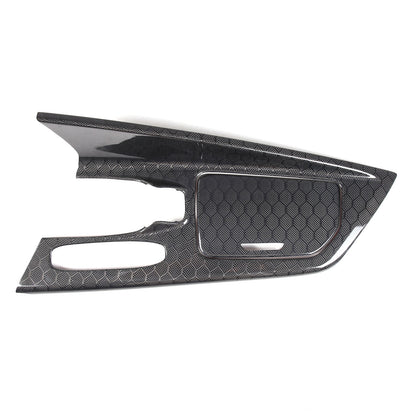 Real Honeycomb Carbon Fiber Center Console Gear Shift Panel Trim For C8 Corvette 20