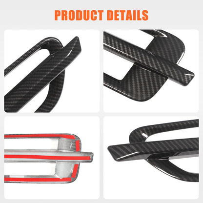 Carbon Fiber ABS Side Fender Airvent Trim For Cadillac Escalade 2007-2014 US 12