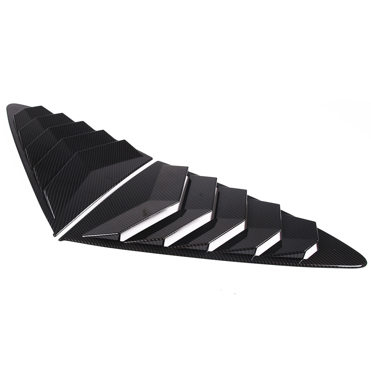 ABS Carbon Fiber Rear Side Window Louver Cover For Jaguar F-TYPE Coupe 13-24 4