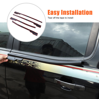 Black Car Window Bottom Strip Cover Trim For Ford Ranger 2015-2021 9