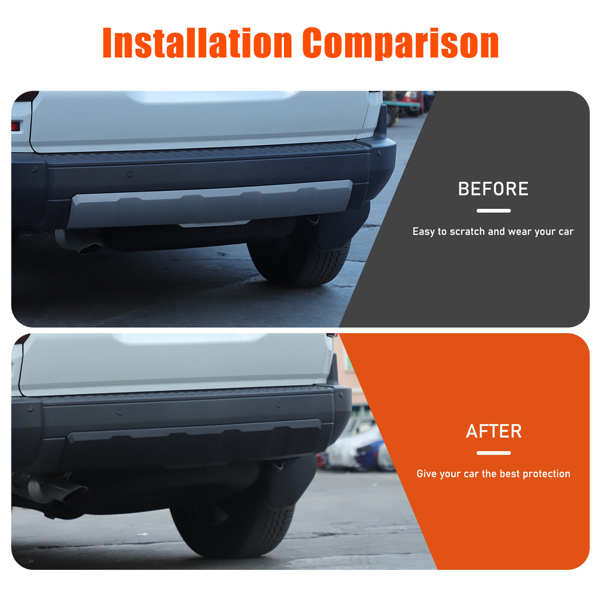 Matte Black Rear Bumper Spoiler Guard For Toyota Land Cruiser LC250 24+ 9