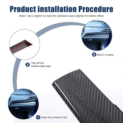 Real Carbon Fiber Console Dashboard Trim Cover For Subaru WRX STI VB 22-26 US 10