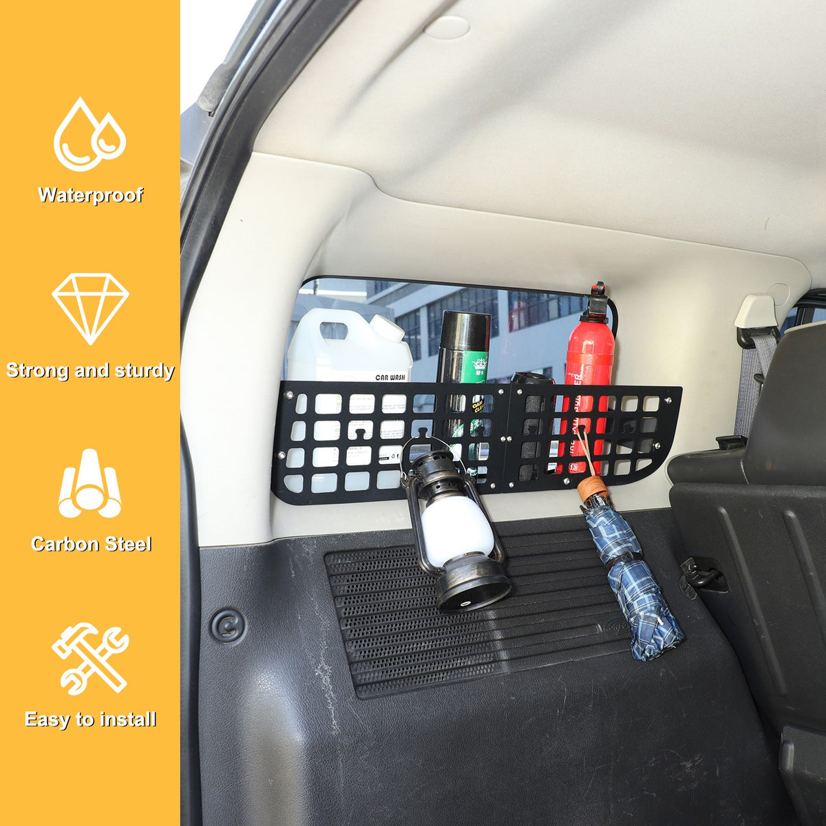 Carbon Steel Aluminum Rear Side Window Molle Panel For Hummer H3 2005-09 20