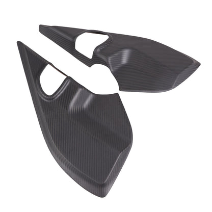 Matte Real Carbon Fiber A pillar Door Speaker Trim Cover For LR Defender 20-24 11