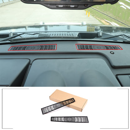 Stainless Steel Black Dashboard Air Vent Outlet Cover Trim For Hummer H2 2003-07 1